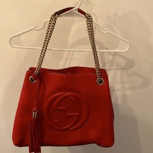 Red Gucci Soho Shoulder bag
